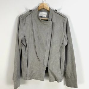 Paper Crane Womens Gray Jacket